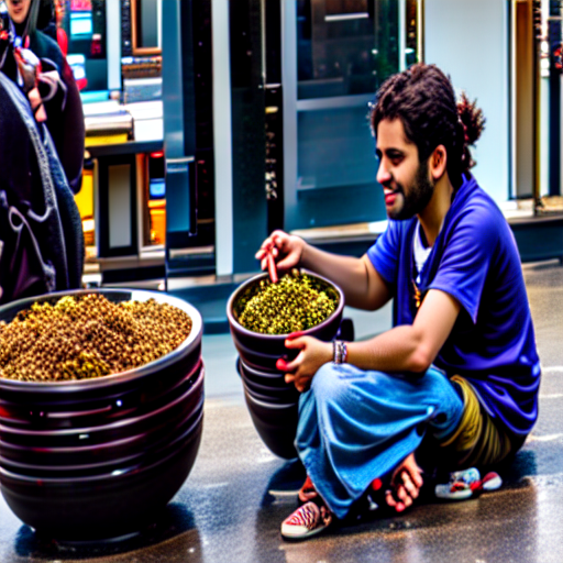 090_Street merchant with bowls of grains and other products..png